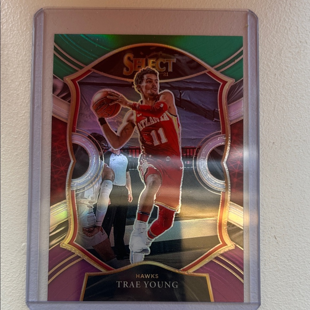 Select Trae Young Holo Basketball Trading Card